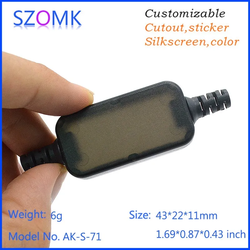 small usb plastic enclosure usb stick shell box junction box plastic housing pcb plastic box for electronics project USB distribution enclosure   (7)