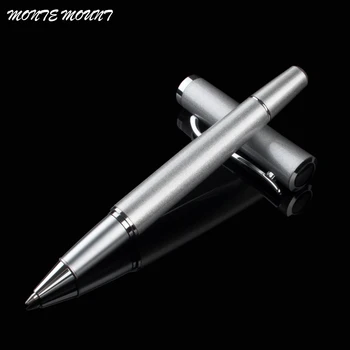 

Full metal ballpoint pen Office school Gifts supplies Metal Silver designs high quality Roller ball Pen