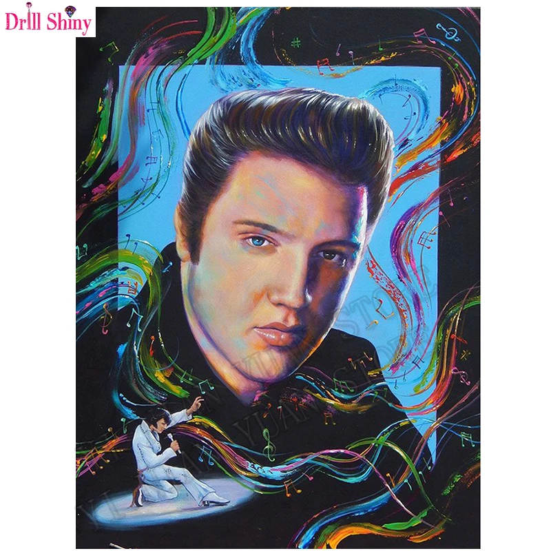 Полноразмерная Алмазная вышивка Elvis Presley 3d Diy алмазная живопись наборы для