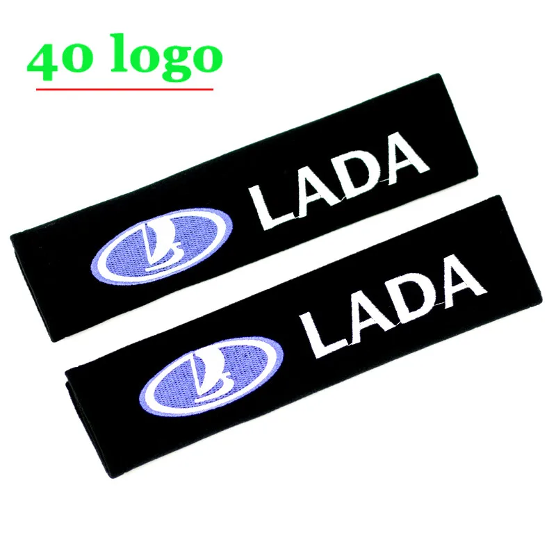 

2PCS Black Car Seat Belt Cover Shoulder Pads Car Case for Lada Audi Toyota Honda Renault Ford BMW Kia Mercedes Suzuki Fiat LD01