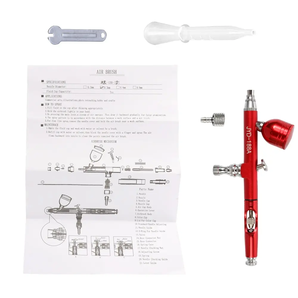 Мини немасляная Аэрограф Краскораспылитель пистолет распылитель набор воздушных компрессоров для тела татуировка-картина ремесло Модель