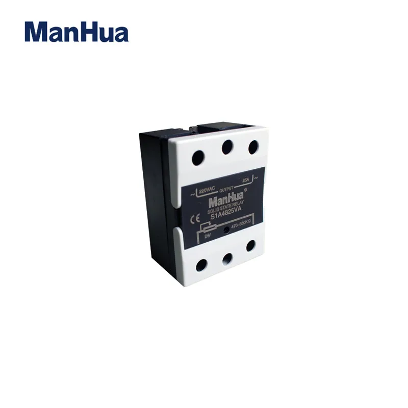 

ManHua Single Phase 220V 25A S1A4825VA Current Limiter Industrial Solid-State Relay Vibration Demper Rubber