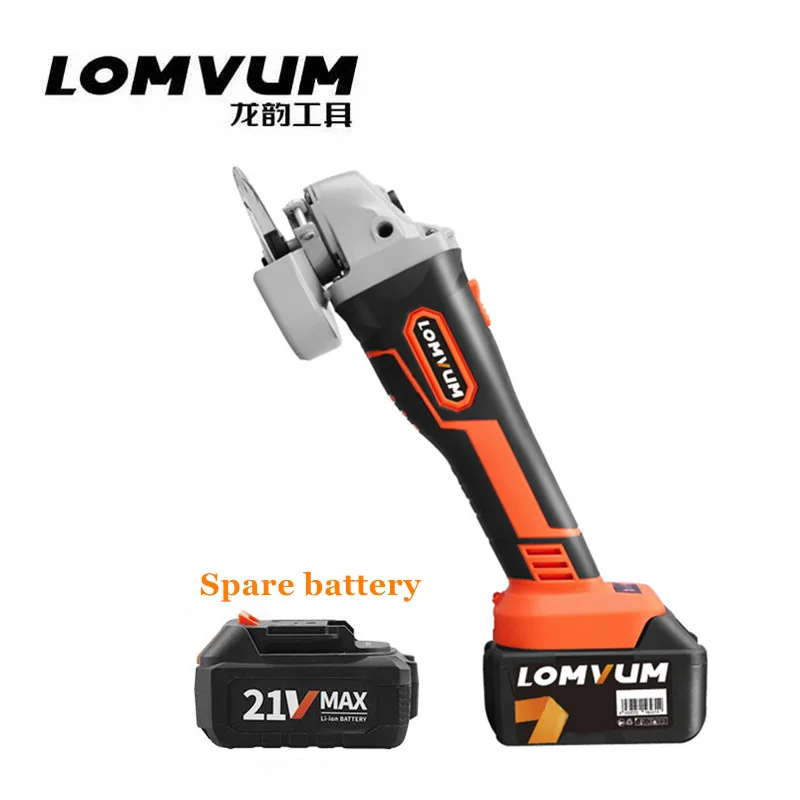 

21V Electric polishing machine with extra lithium battery lCordless Angle Grinder Grinding Polishing Cutting Sanding Power Tool
