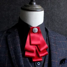 Мужские и женские свадебные банкетные вечерние тонкие рубашки галстук-бабочка Gravata британский жених слой бабочка лента горный хрусталь кристалл галстук-бабочка