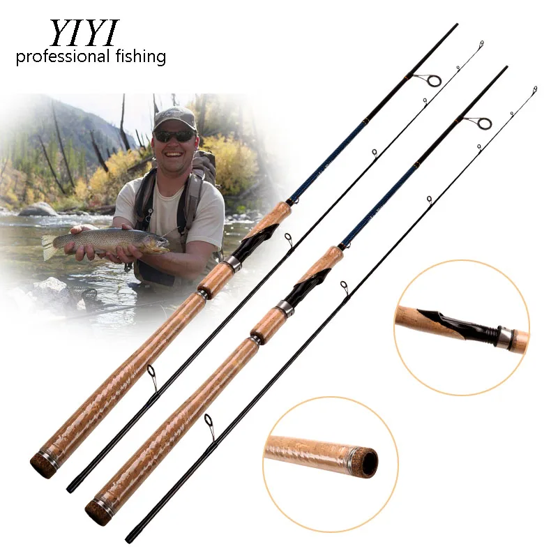 

YIYI 2.1M 1 Tip Spinning Baitcasting Fishing Rods M Actions 5-25g Lure Weight Lure BASS Fishing Rod