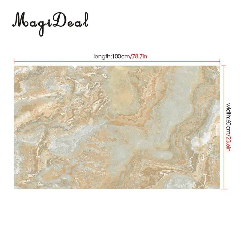 MagiDeal Home Decor Self-adhesive Cobblestones Murals Bathroom Kitchen Floor Stickers Wall Decals