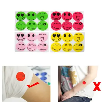 

6 Pcs/set Mosquito Repellent Stickers Cartoon Smiling Face Citronella Oil Mosquito Killer