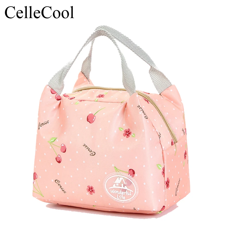 

Portable Thickening Lunch Bags Student Outdoor Picnic Cartoon Travel Lunch Box Ice packs Cold Proof Thermal Insulation Bags