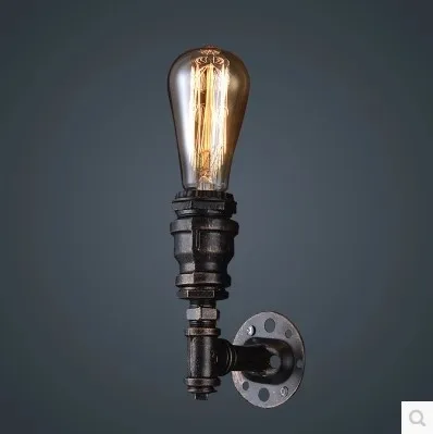 

American Loft Industrial Style Retro Vintage Wall Lamp For Home, Retro Water Pipe Lamp Edison Wall Sconce