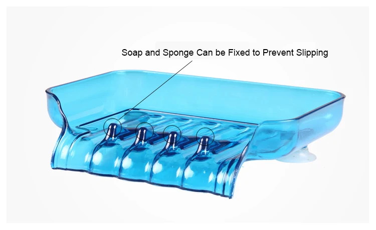 Водопад пластиковая мыльница ванная комната Душ мыльница лоток для хранения Кухонная Раковина Губка дренажная тарелка держатель 4 цвета на выбор