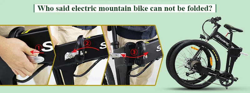 Cheap New products 26" folding mountain electric bicycle 2