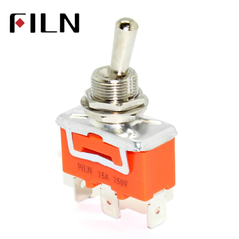 FILN 250 V/15A 2 контакты на от тяжелых Авто Лодка Тумблер Хорошее Качество кулисный