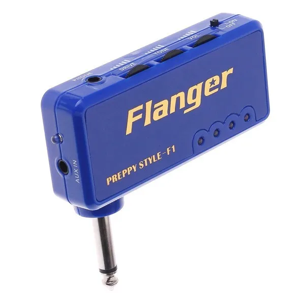 Flanger F1 Синий Красный Миниатюрный портативный усилитель для гитары гитарные эффекты