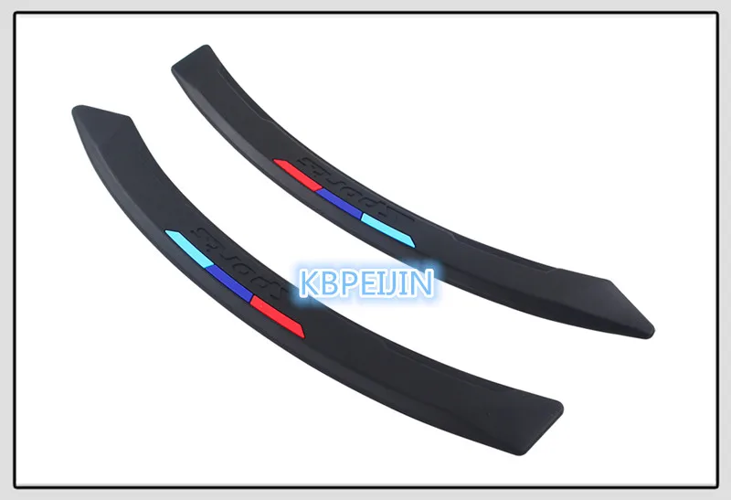

NEW 2Pcs Car Wheel eyebrow decorative Anti-collision Sticker for SsangYong actyon korando kyron rexton 2 rodius keys accessories