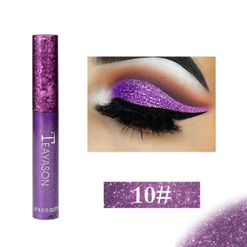 

1PC Single Eye Shadow Metallic Glitter Glow Shimmer Eyeshadow Metallic Comestics Long lasting Luminous Liquid Eye Shadow