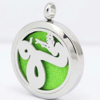 

Stailess Steel snake Perfume Lockets Pendant Aroma Essential Oil Diffuser Necklace Pendant