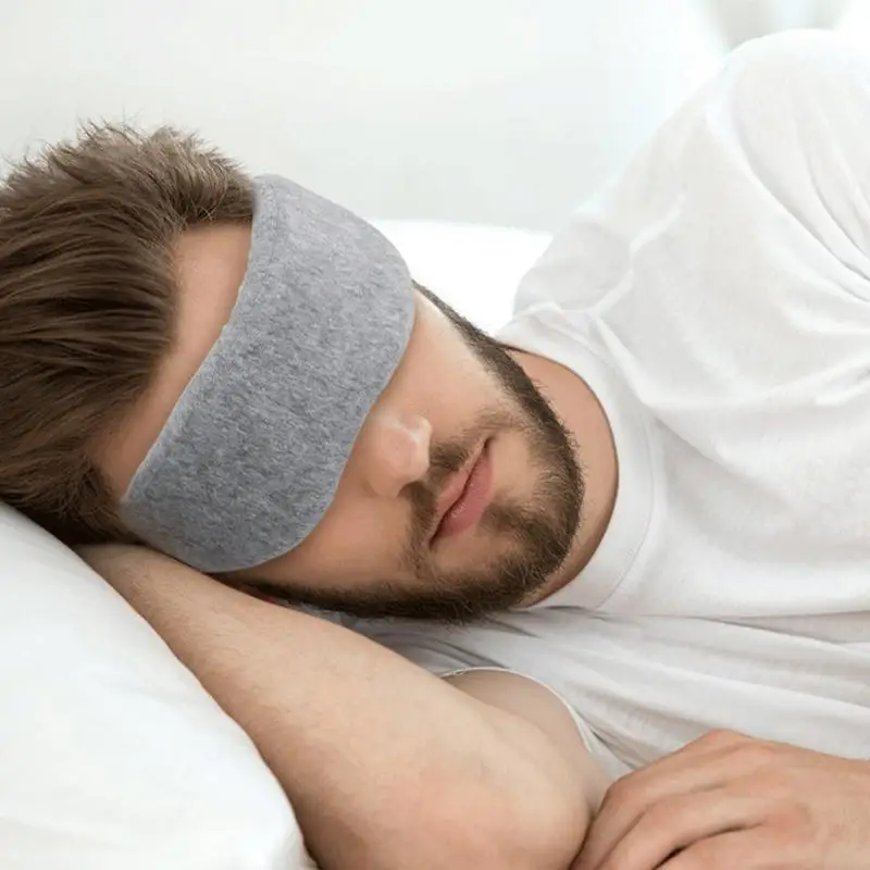 

1pc Ultra-Soft Magic Sticker Adjustable Strap Sleep Eye Mask Travel Cover Light