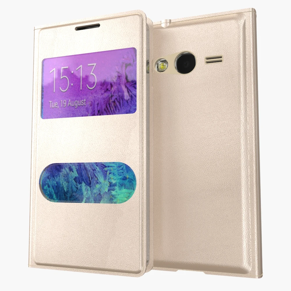 Вид окна батарея корпус Обложка для Samsung Galaxy Win i8552 i8558 Duos i8550 Флип книга кожаный