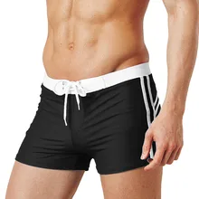 Летние спортивные плавки CHAMSGEND для фитнеса и дома, Пляжные штаны, шорты для бега, модные однотонные трусы-боксеры