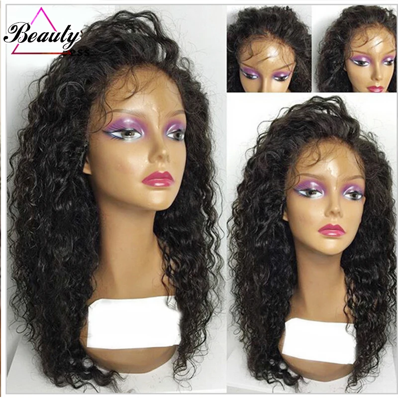 

7A Glueless Lace Front Wig Unprocessed Brazilian Hair Full Lace Human Hair Wig Curly Lace Front Human Hair Wig For Black Woman