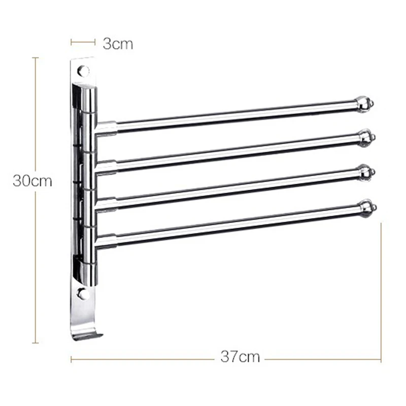 Полотенцесушитель Из Нержавеющей Стали вращающаяся стойка для полотенец Ванная Кухня настенный держатель для полотенец полированная стойка аксессуары