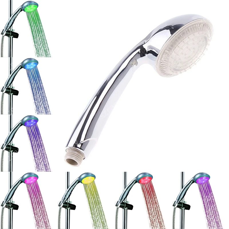 

7 color Hydro-powered Color led shower for cheap christian gifts without color box