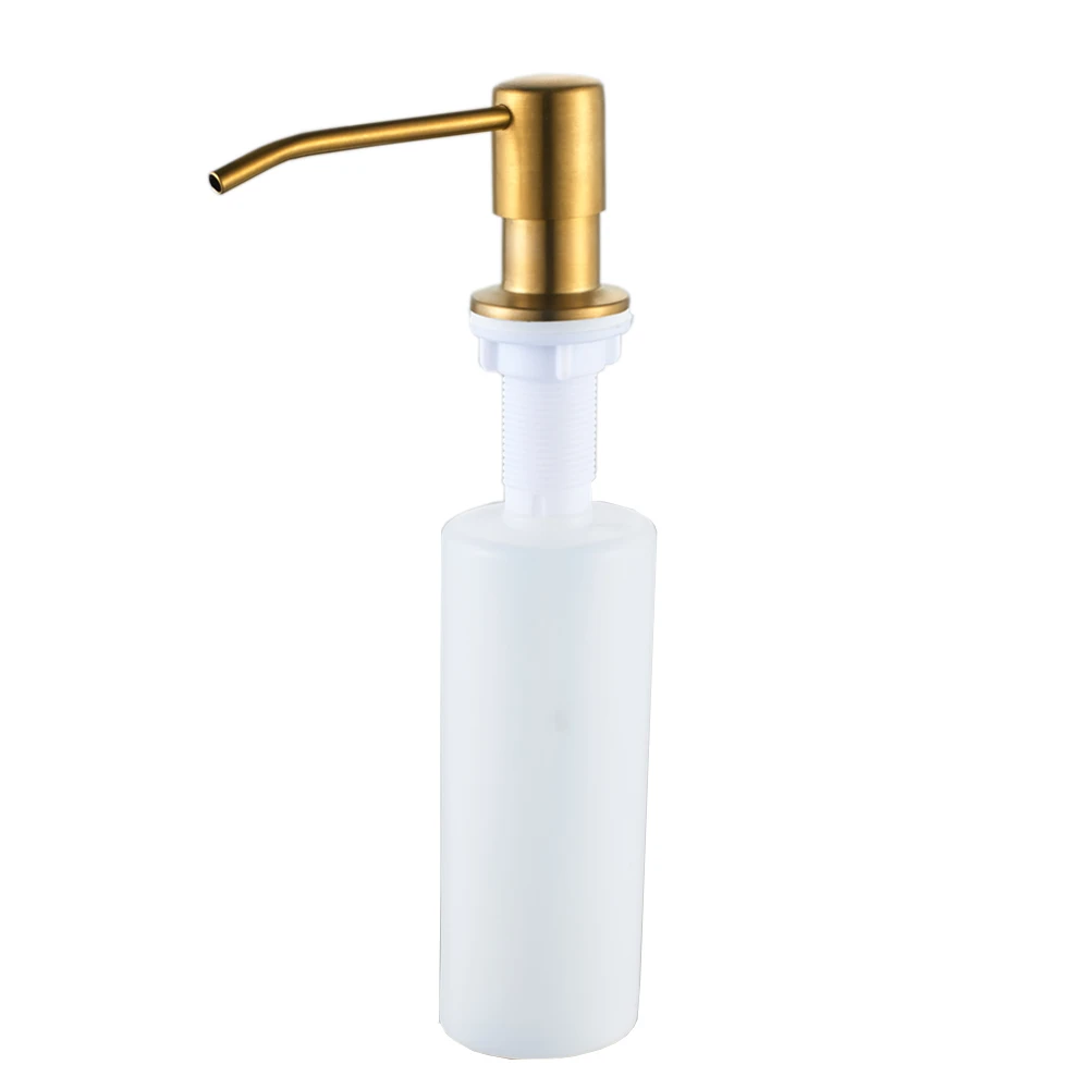 Аксессуары для ванной комнаты нержавеющая сталь матовый золотой мыло насос жидкий лосьон Диспенсер геля