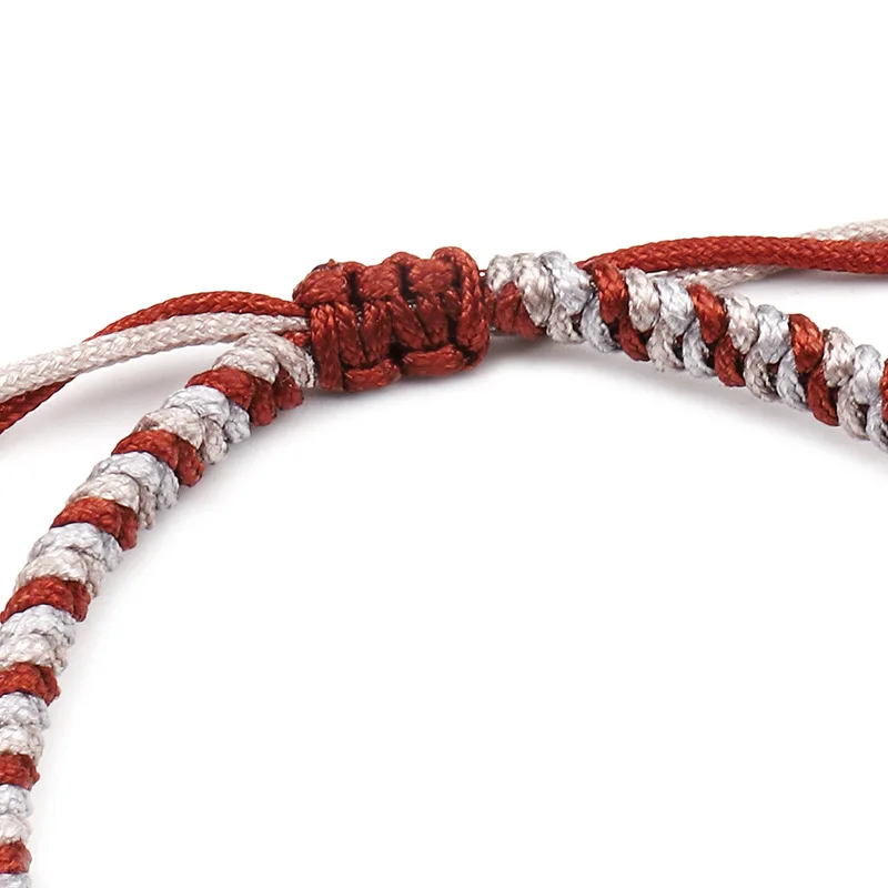 Тибетские буддийские счастливые браслеты для мужчин и женщин ручной работы узлы красная веревка обертывание нарукавная повязка амулет четки браслет для мужчин