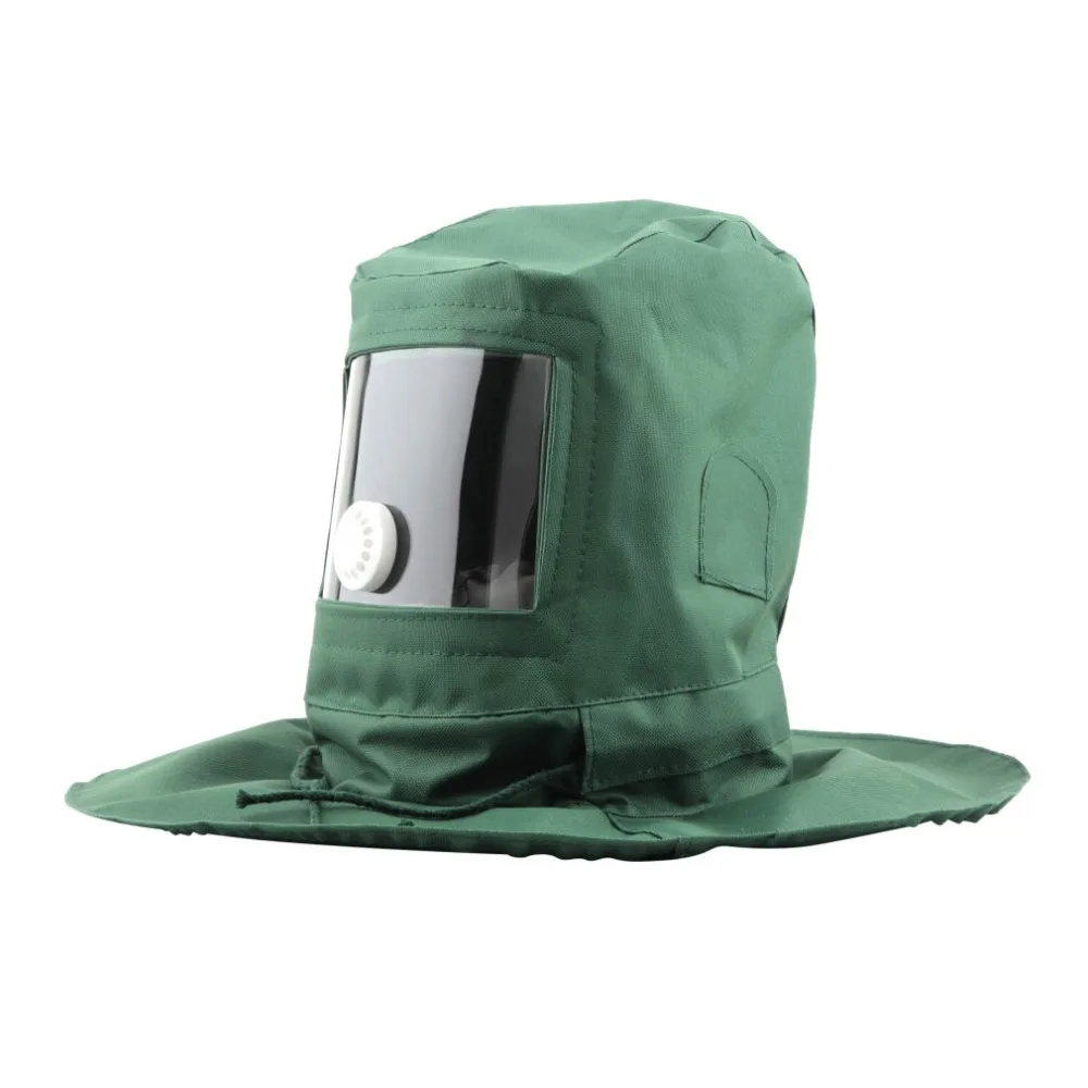 Защитная маска для рисования пылезащитный капюшон пескоструйная Защитная крышка для промышленных работ, шлифовки шлем для рабочего Холста материал зеленый