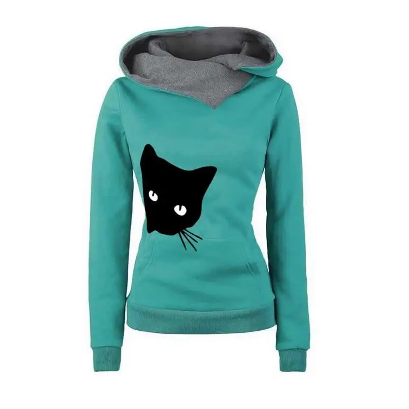 Lapel Hooded Hoodies For Women  Letters Print Sweatshirt Femmes Sweatshirts  Tops Print Girls Frauen Funny Street Thick Sweet