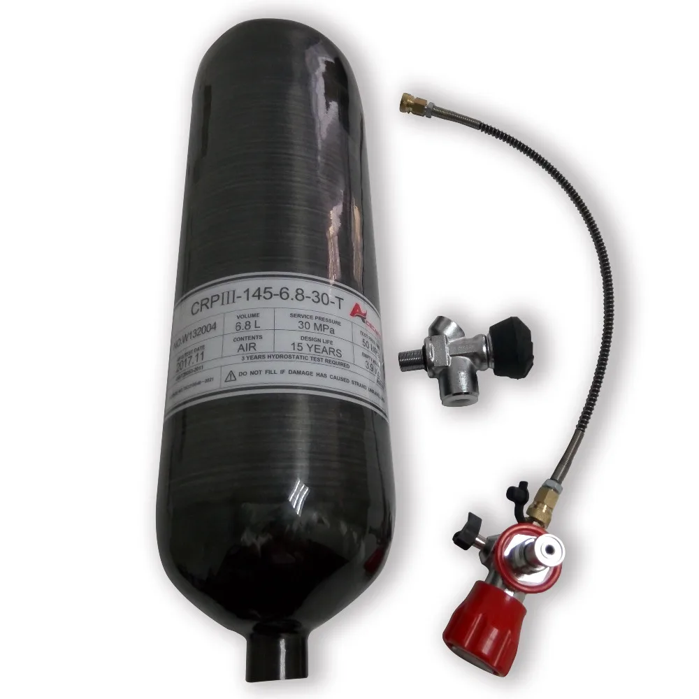 AC368301 6.8L Black 4500psi/Pcp Air/SCUBA Tank Carbon Fiber Cylinder Valve&Filling Station Pcp Air Rifle Airforce Condor Acecare AC368301 6.8L Black 4500psi/Pcp Air/SCUBA Tank Carbon Fiber Cylinder Valve&Filling Station Pcp Air Rifle Airforce Condor Acecare