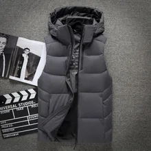 Высококачественный пуховик мужской модный бренд Tace& Shark без рукавов белый пуховик на утином пуху мужской утепленный теплый жилет
