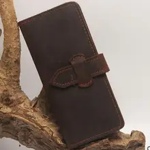 Мужской кожаный Длинный кошелек для мужчин подарок Винтаж воловья кожа мульти-карта держатель кошелек натуральная кожа