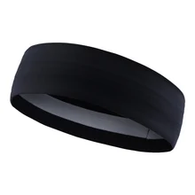 Лидер продаж, модная женская головная повязка, одноцветная эластичная впитывающая пот дышащая стрейч-головной убор, спортивная лента для йоги