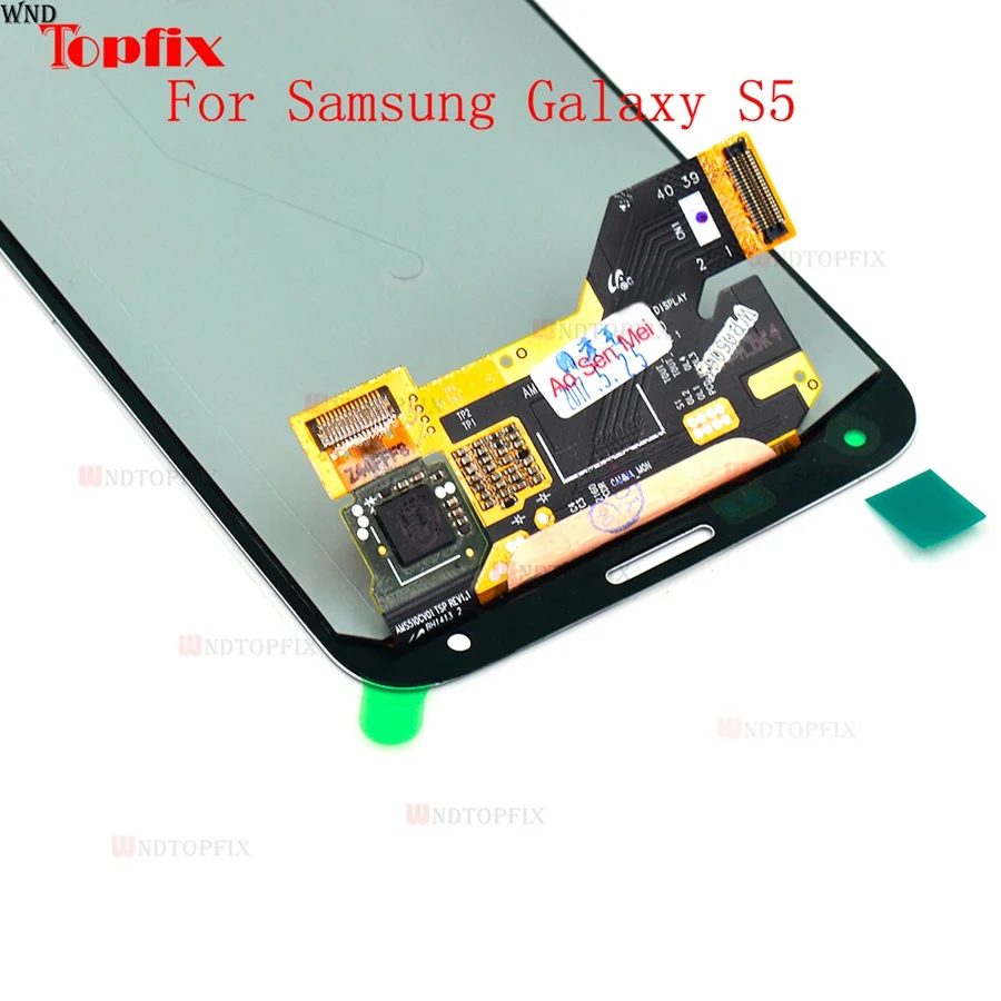 Super AMOLED LCD LCD Display Touch Screen Digitizer For Samsung Galaxy S5 G900F G900I G900M G900A LCD Assembly Replacement Parts (4)