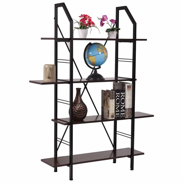 Best Price Goplus 4 Layers Wooden Bookshelf Storage Organizer Display Rack Home Office Furniture New Modern Organize Cabinet HW52821 Best Price Goplus 4 Layers Wooden Bookshelf Storage Organizer Display Rack Home Office Furniture New Modern Organize Cabinet HW52821