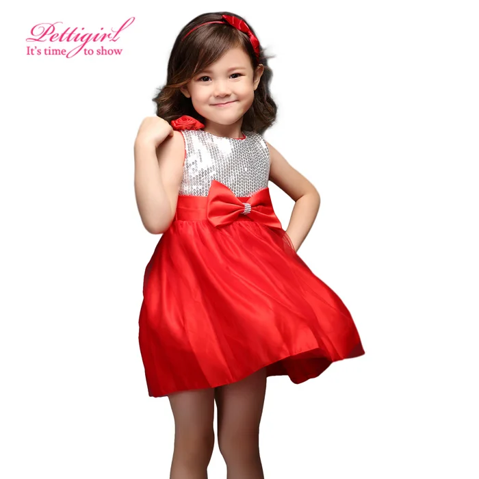 Caliente Pettigirl Plata Sin Mangas Rojo Una Línea Infantil de Muchacha de Fiesta de Navidad Al Por Menor Embroma Lentejuelas Vestidos Para Niñas _ - AliExpress Mobile