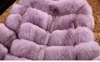Шуба Новая женская зимняя шуба с капюшоном искусственная модная качественная шуба из искусственного меха норки Женская Шуба Длинная Густая шуба - Цвет: purple