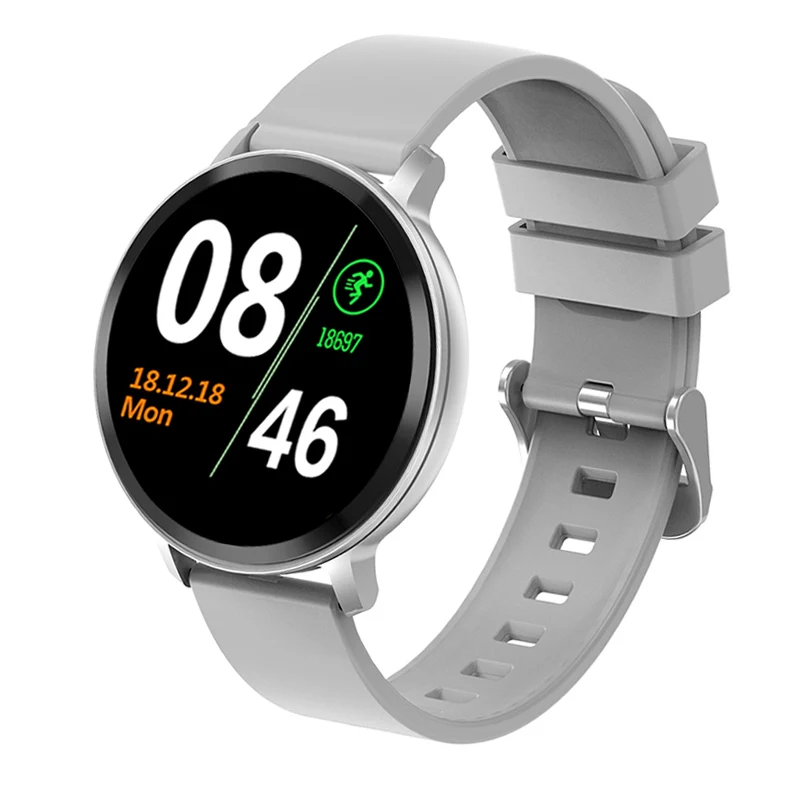 Умные часы для мужчин и женщин умные наручные часы-браслет монитор сердечного ритма фитнес-трекер Смарт-браслет кровяное давление дети Smartwatch - Цвет: gray