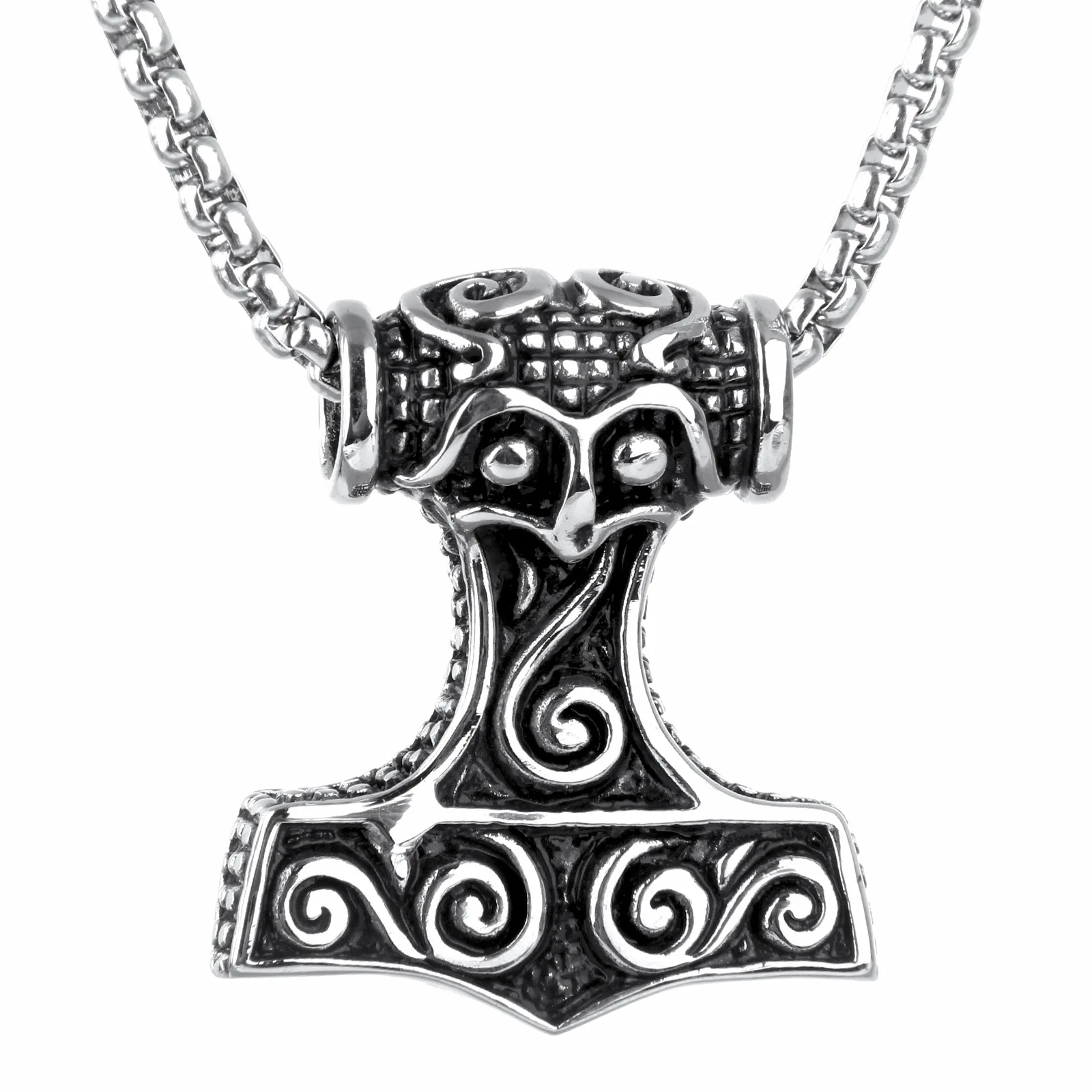 Stainless Steel Jewelry Factory Direct Sales Men Retro Titanium Steel