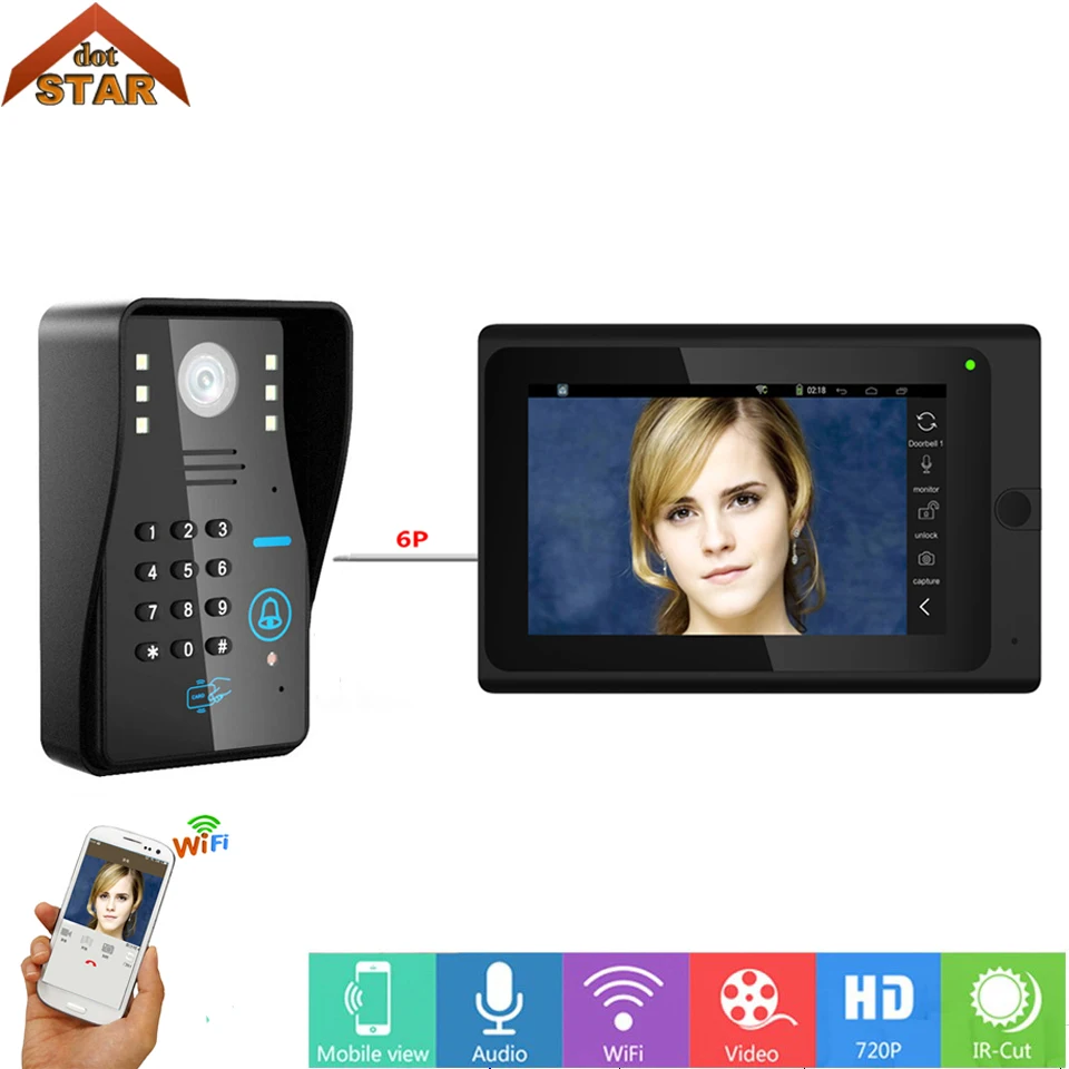 

Stardot WiFi Security DoorBell with Visual Recording Low Power Consumption Remote Home Monitoring Night Vision Video Door Phone