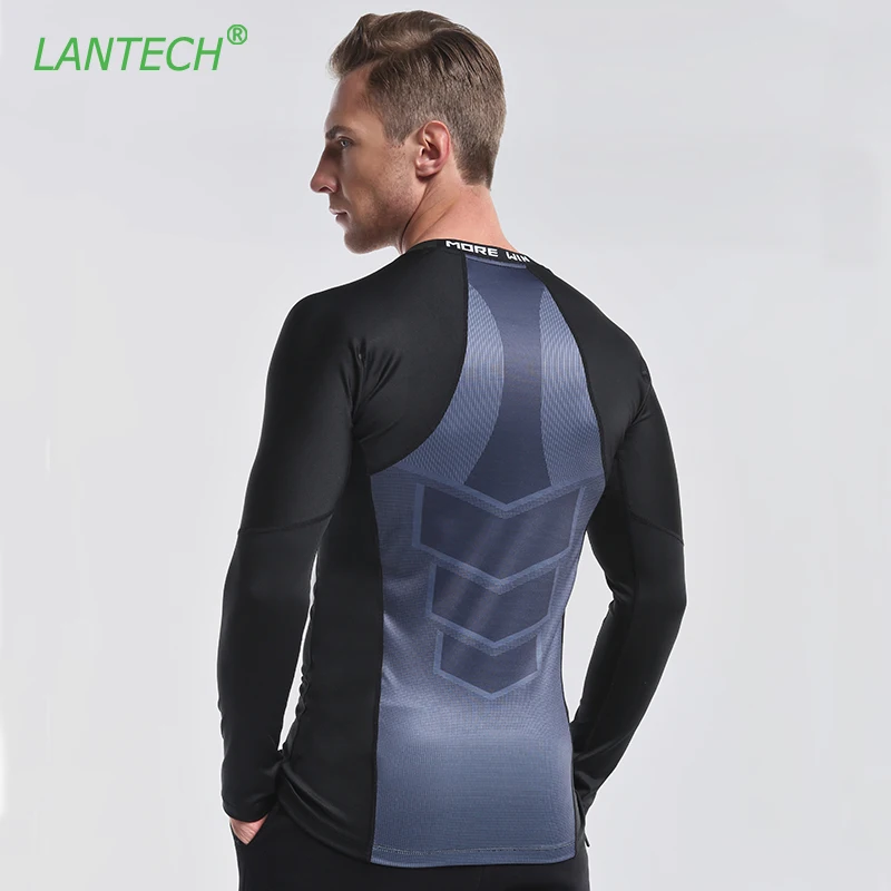 LANTECH Мужская Рубашка весенние модные повседневные топы Jogger фитнес для тренировок