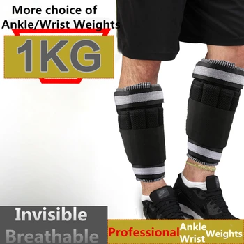 

Ankle / Wrist Weights (1 KG / Pair ) for Women, Men and Kids - Fully Adjustable Weight for Arm& Leg - Best for Walking, Jogging