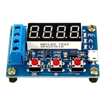 JABS Battery Capacity T Meter Discharge Tester 18650 Li-ion Lithium Lead-S Hours 1.2-12V- Blue