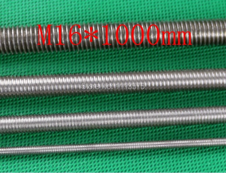 M16*1000mm 304,321,316 stainless steel thread bar,threaded rod nuts and