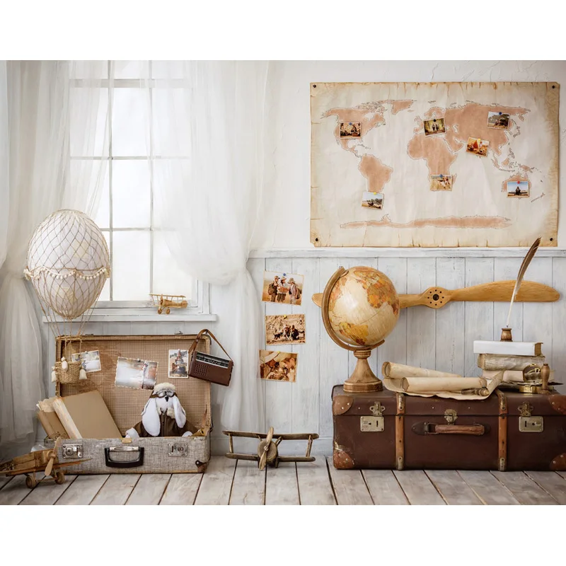 preço TR 8x8FT Old World Map Globe Explorando Sob Encomenda Da Foto Estúdio Fundo Das Crianças Das Crianças Do Bebê Pano de Fundo de Vinil 250 cm x 250 cm Adereços Interior
