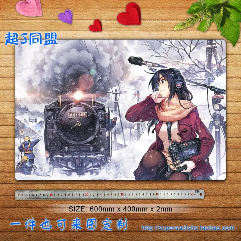 Rail Wars Anime Characters Gonou Hitomi 2 Large Custom Mouse Pad Desk Table Play Mat Gaming Mouse Pad Mouse Pad Mouse Pad Qualitymouse Pad With Logo Aliexpress