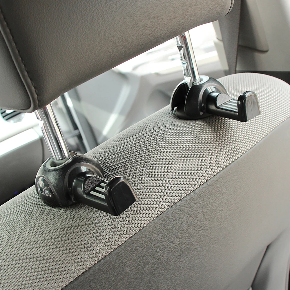 

2pcs Car Back Seat Headrest Hanger Holder Hooks for Peugeot 206 307 406 407 207 208 308 508 2008 3008 4008 6008 301 408