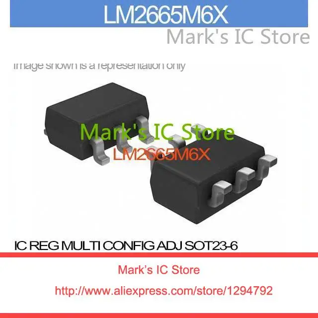 LM2665M6X IC REG MULTI CONFIG ADJ SOT23 6 LM2665M6 2665M LM2665 2665M6
