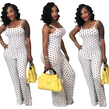 

Sexy Women Sleeveless Dot Clubwear Party Casual Long Jumpsuit Playsuit for Kids